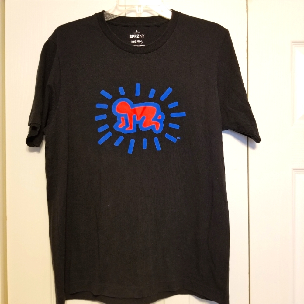 Keith Haring SPRZ NY Uniqlo Black "Radiant Baby" MoMA Special Edition T-Shirt